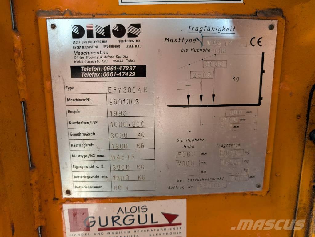 Dimos EFY3004-R Električni viličari
