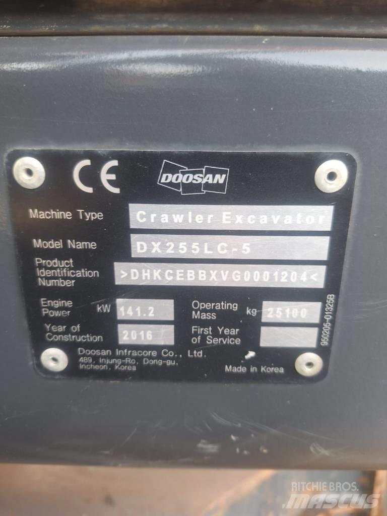 Doosan DX 255 LC-5 Bageri gusjeničari