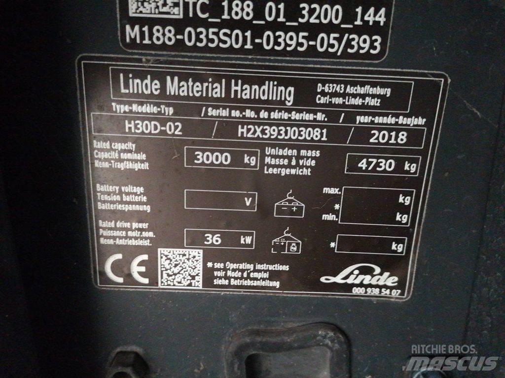 Linde H30D-02 Dizelski viličari