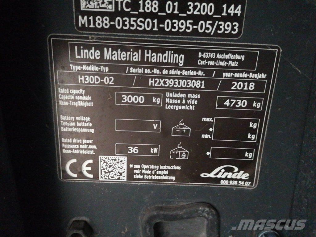 Linde H30D-02 Dizelski viličari