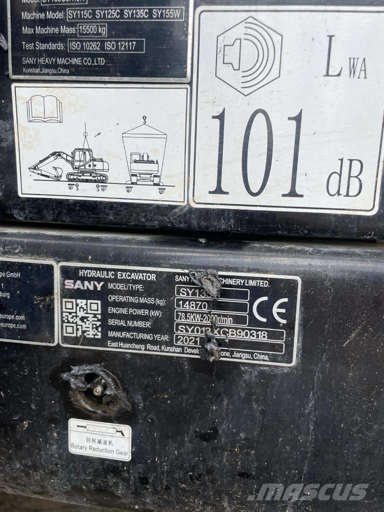 Sany SY 135 C Bageri gusjeničari