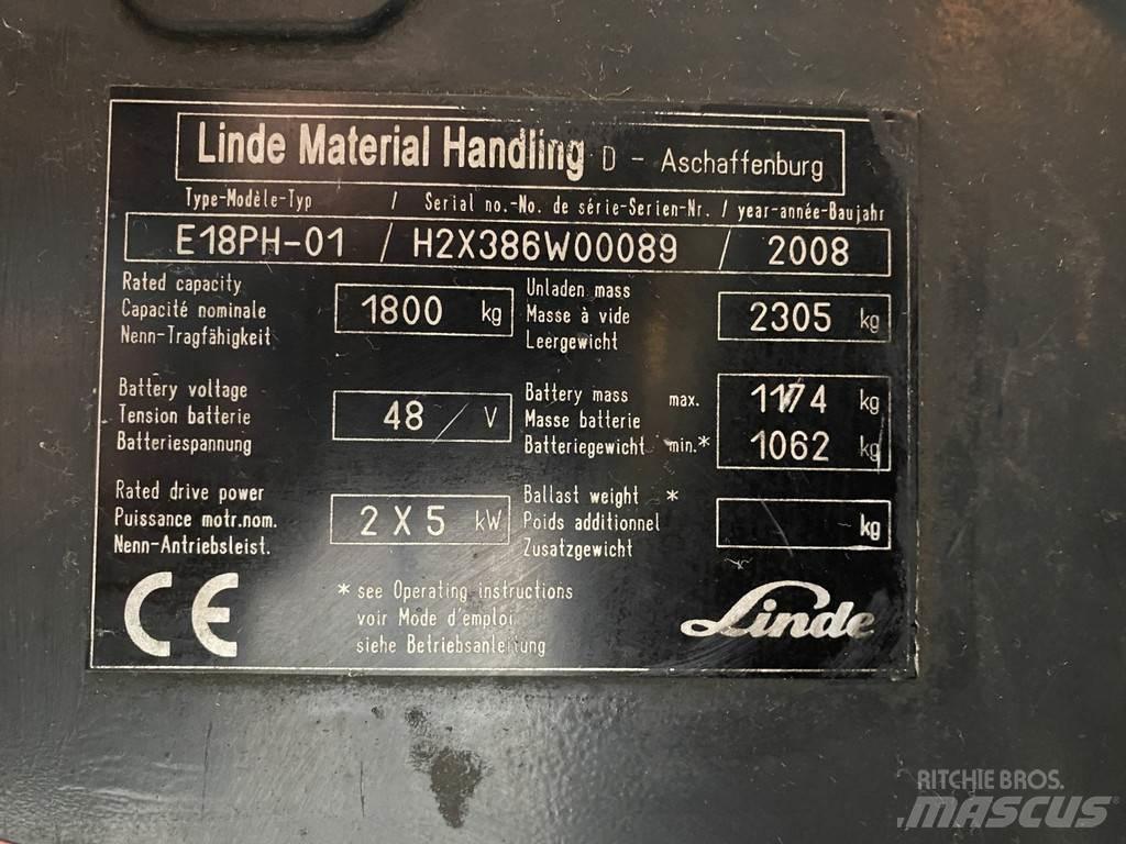 Linde E18PH-01 Električni viličari