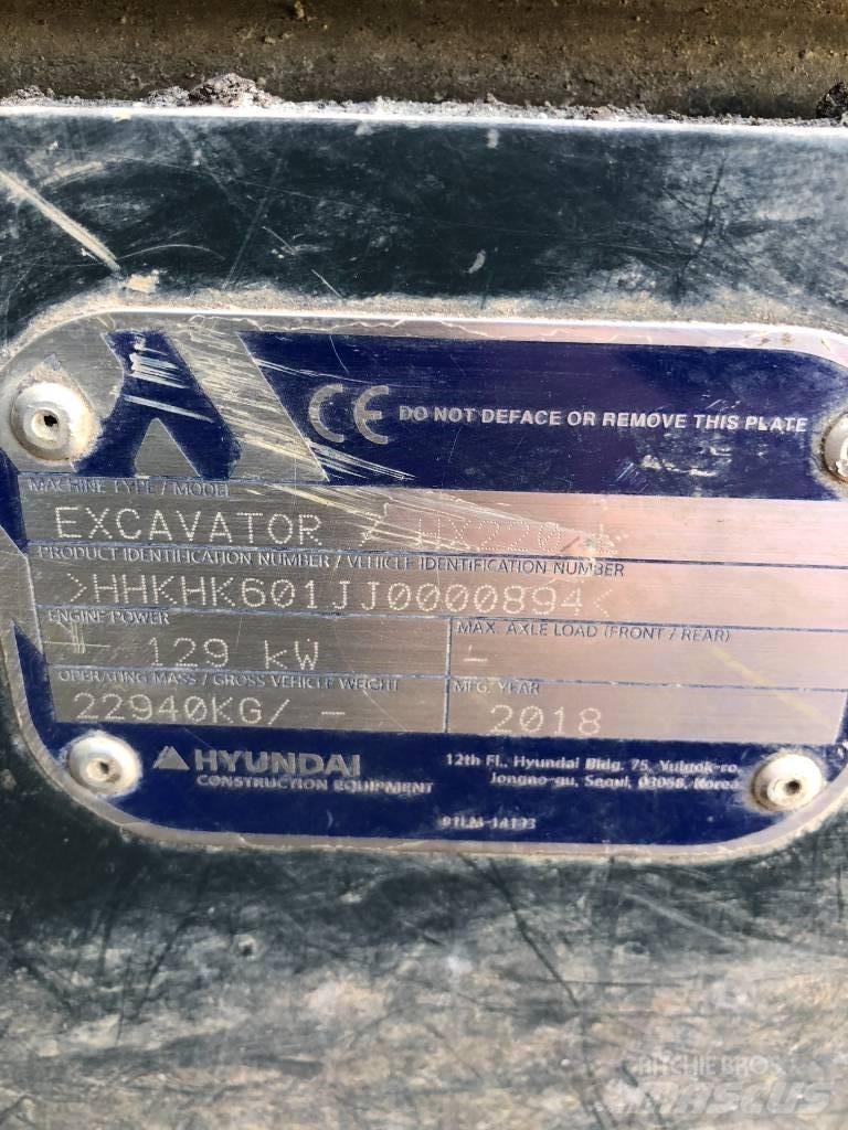 Hyundai HX 220 L Bageri gusjeničari
