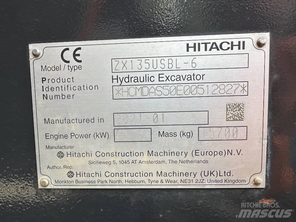 Hitachi ZX 135 US-6 Bageri gusjeničari