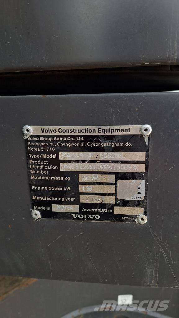 Volvo EC220E Bageri gusjeničari