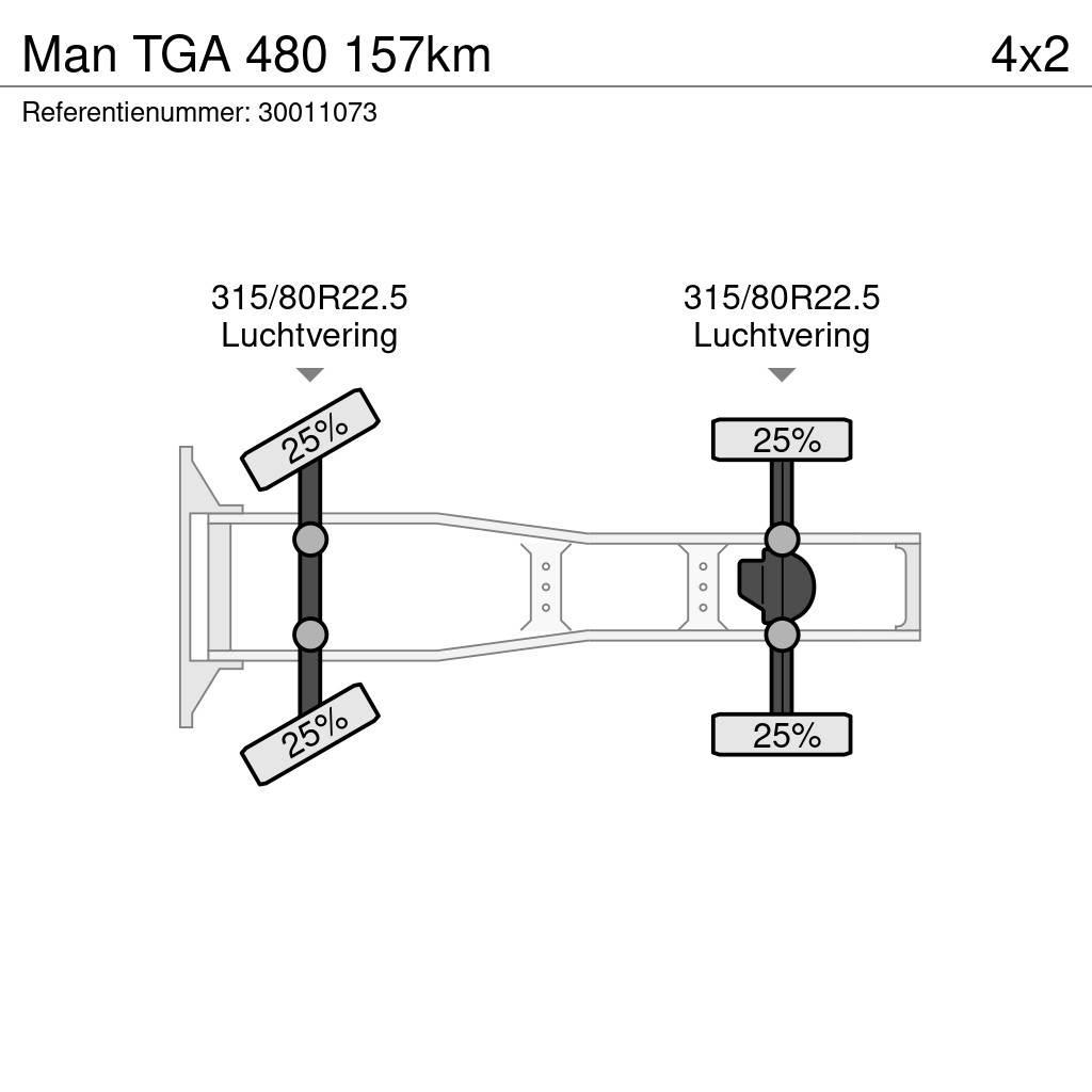 MAN TGA 480 157km Traktorske jedinice