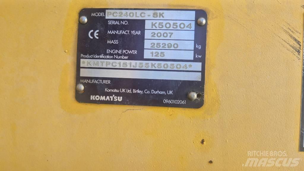 Komatsu PC240LC-8K Bageri gusjeničari