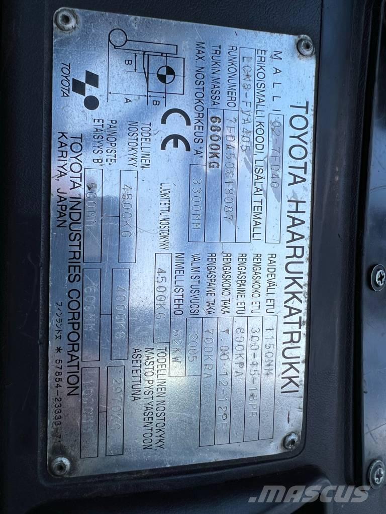 Toyota 02-7 FD 40 Dizelski viličari