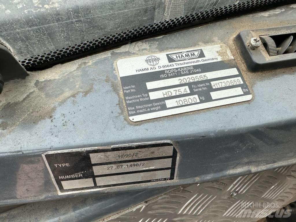 Hamm HD 75.4 Valjci sa dvojnim bubnjem