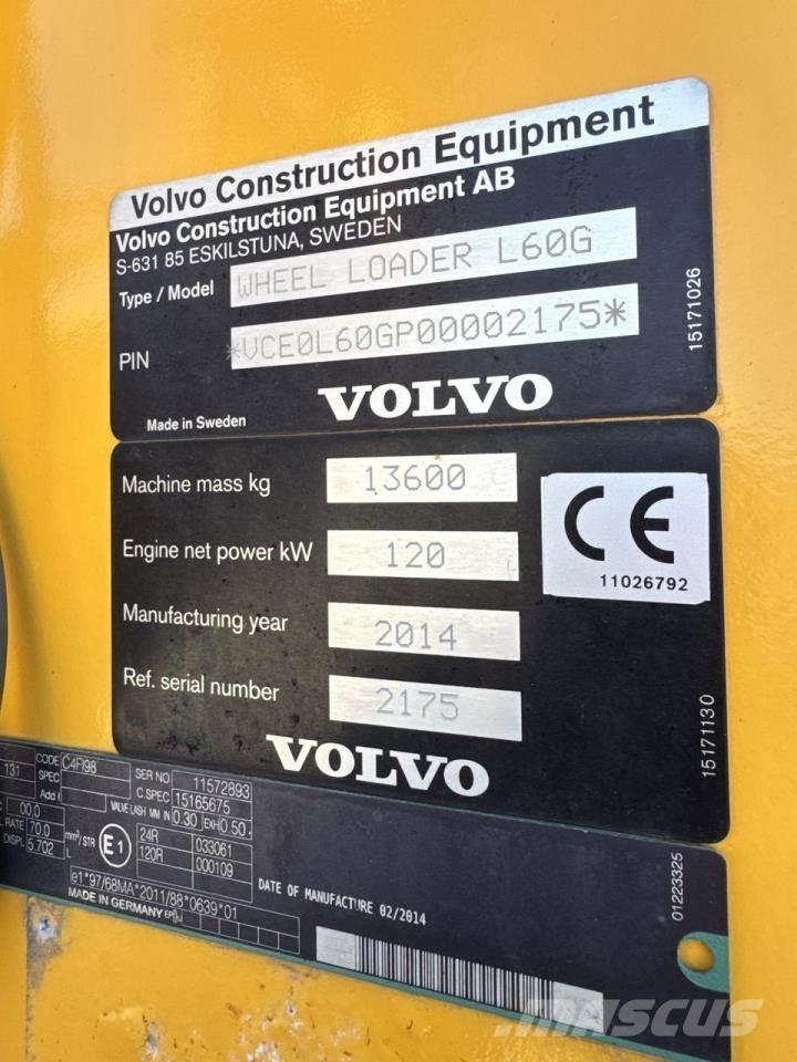Volvo L60G Utovarivači na kotačima