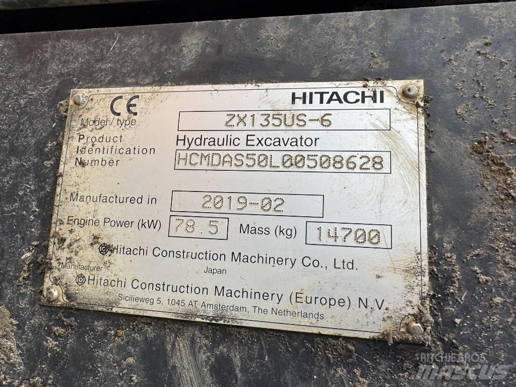 Hitachi ZX 135 US-6 Bageri gusjeničari