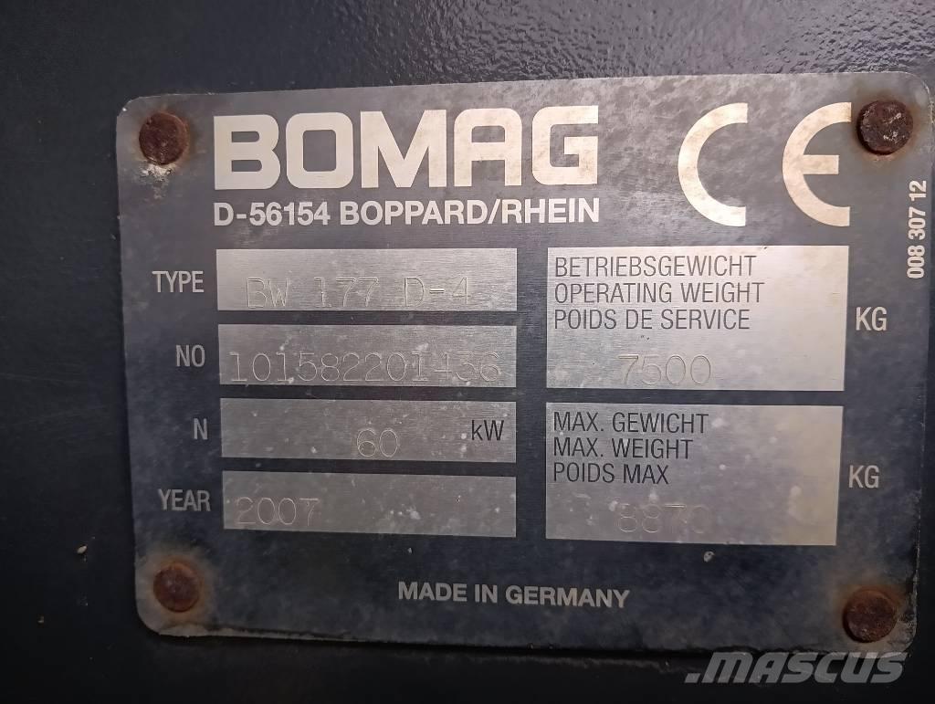 Bomag 177 D4 Valjci sa jednim bubnjem