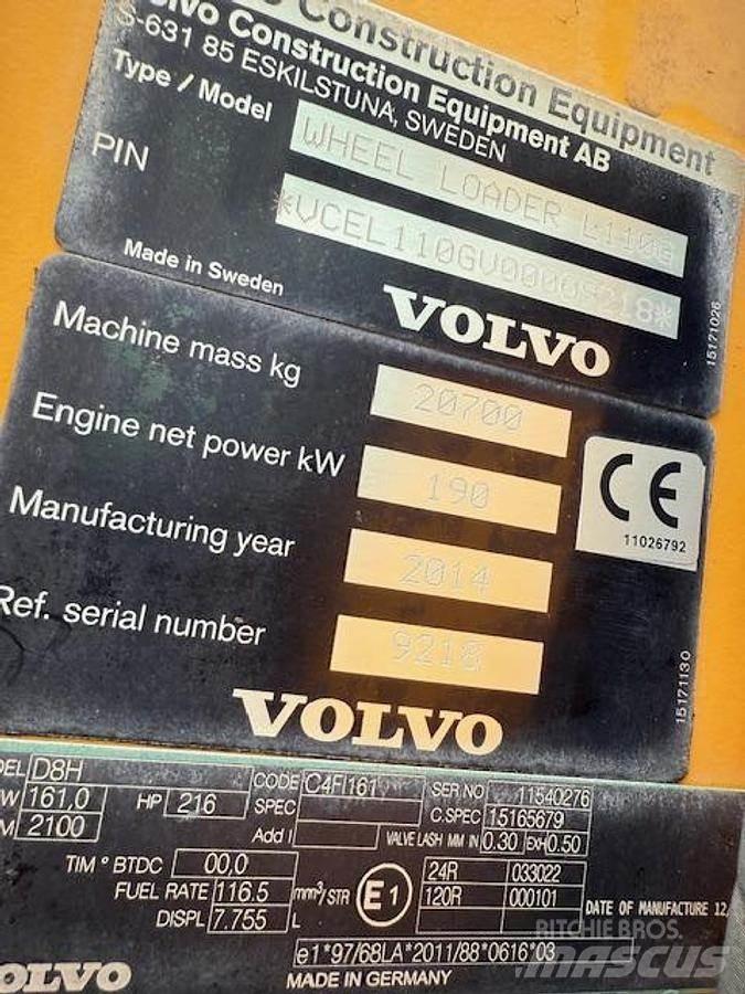 Volvo L110G Utovarivači na kotačima