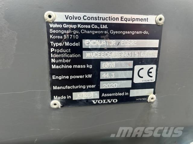 Volvo EC 60 E Mini bageri <7t