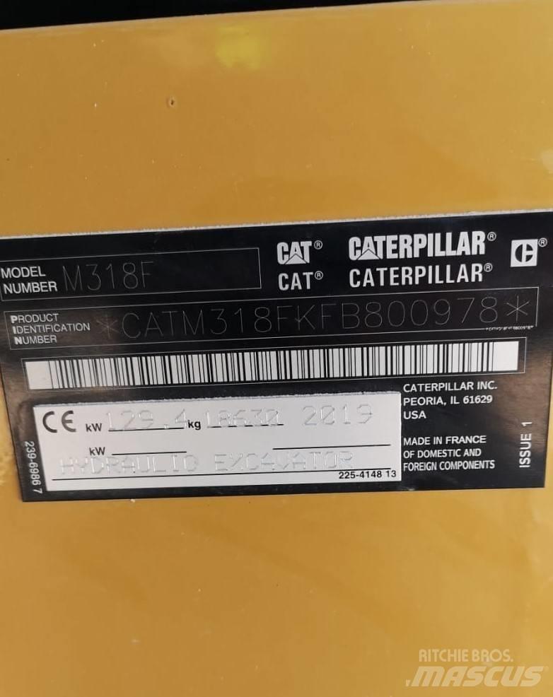 CAT M318F Bageri na kotačima