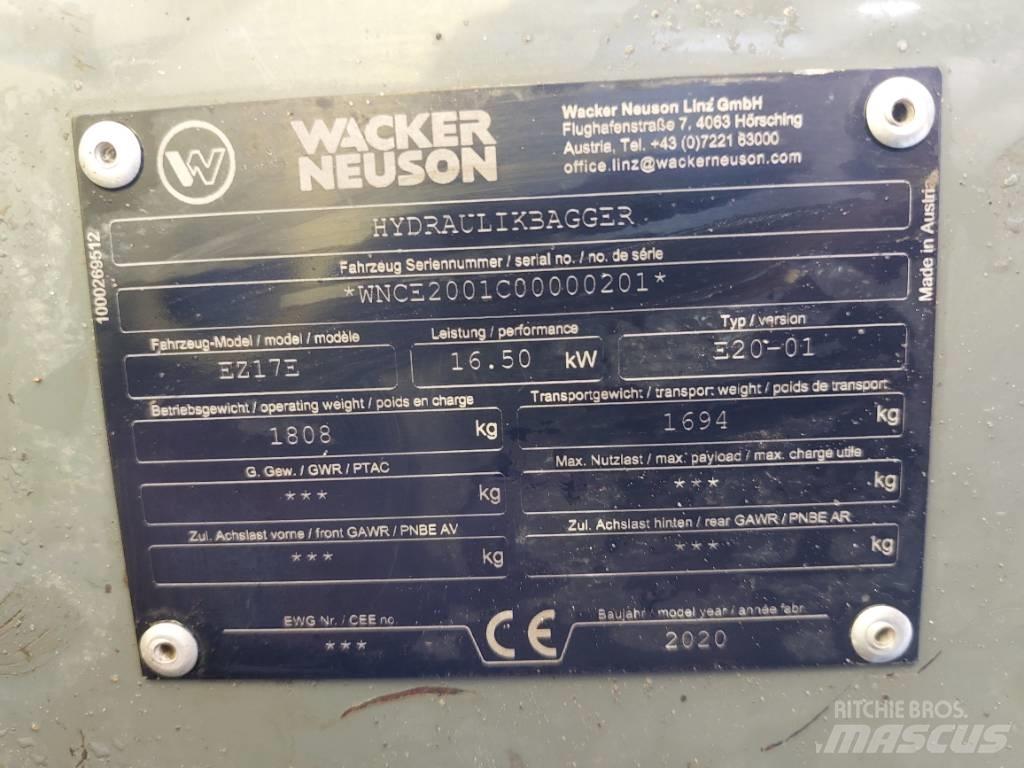 Wacker Neuson EZ17e Bageri gusjeničari