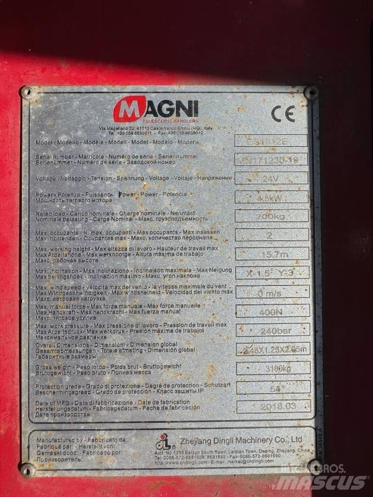 Magni ES 1612 E Škaraste platforme