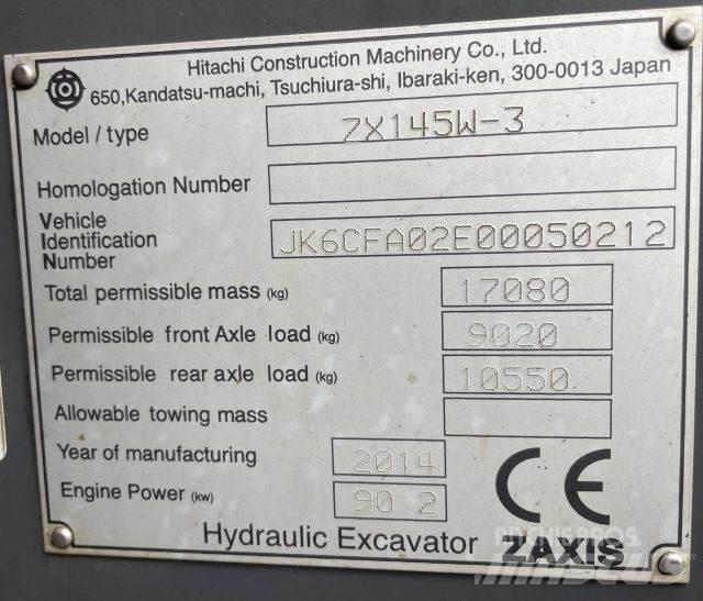Hitachi ZX 145W-3 Bageri na kotačima