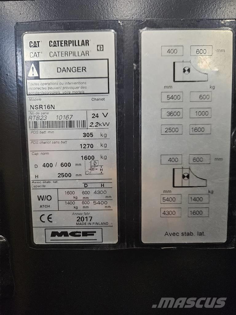 CAT NSR16N (vuokralla) Samopogonski ručni viličari