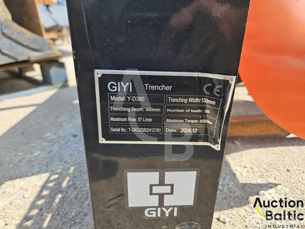  Giyi Y-D380 Rovokopači freze za kanale Trenčeri