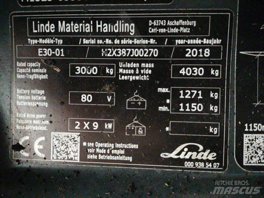 Linde E30-01 Električni viličari