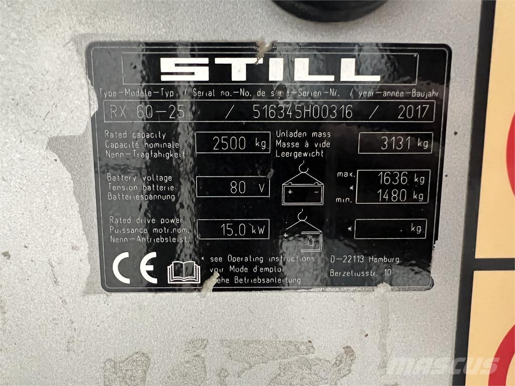 Still RX60-25 Električni viličari