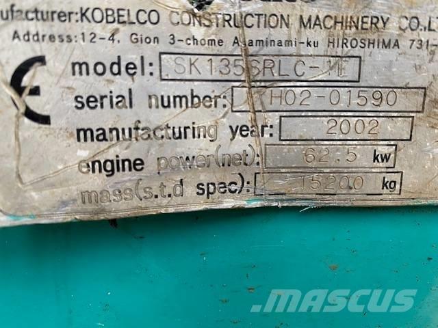 Kobelco SK 135 SR LC Bageri gusjeničari
