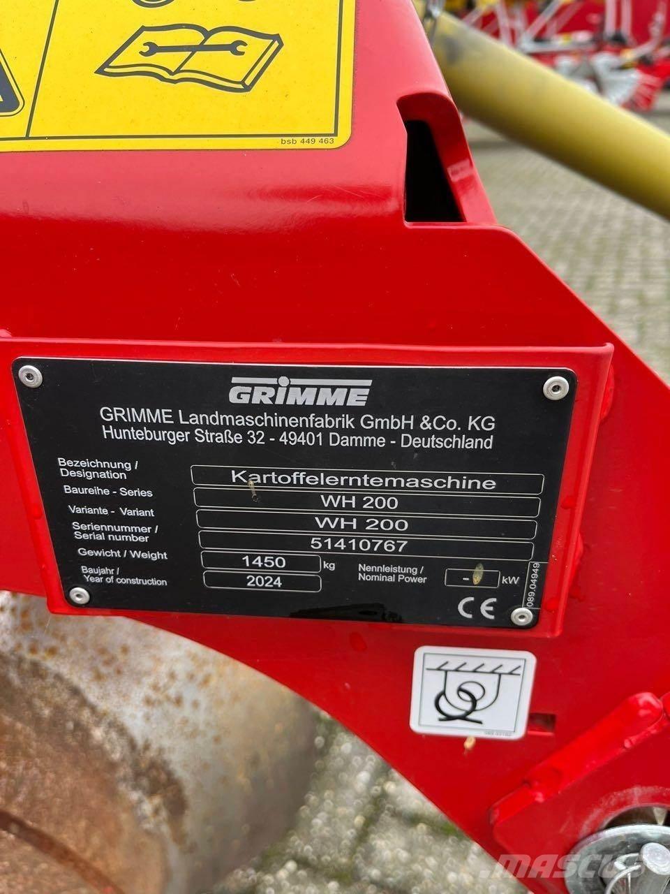 Grimme WH 200 Skupljači i kopači krumpira