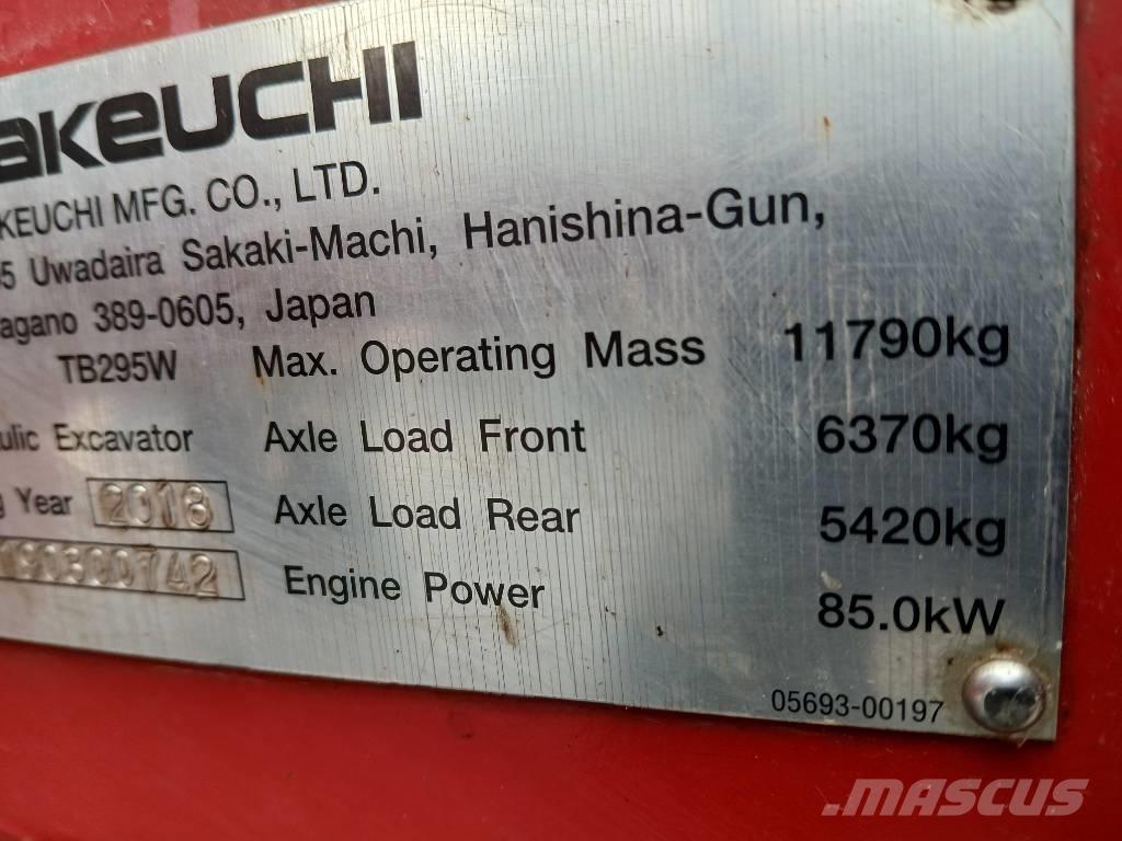 Takeuchi TB 295 W Bageri na kotačima