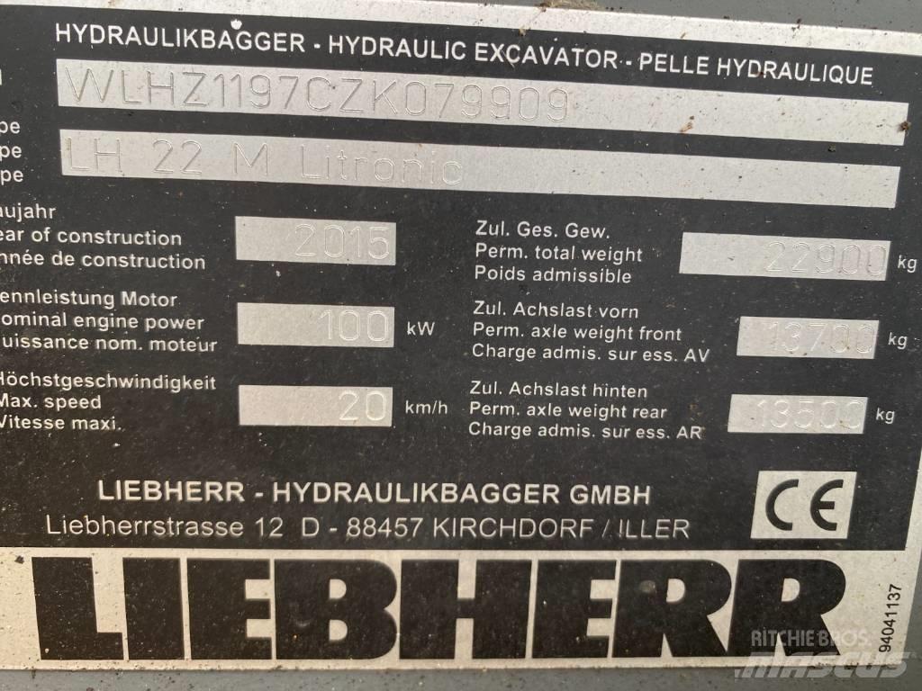 Liebherr LH 22 M Bageri za manipuliranje materijalom / otpadom