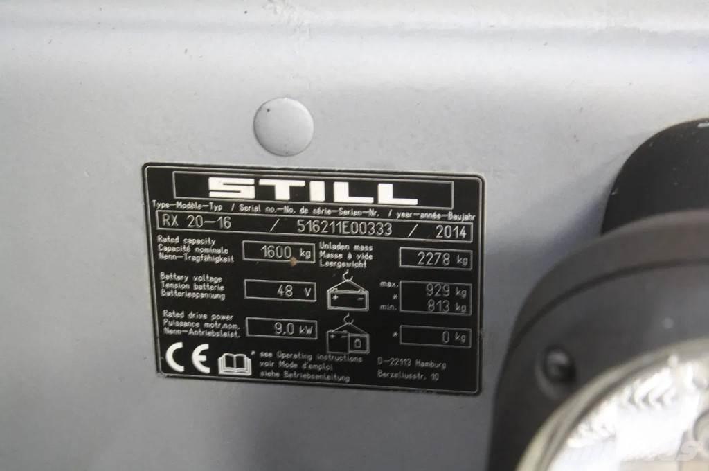 Still RX 20-16 Električni viličari