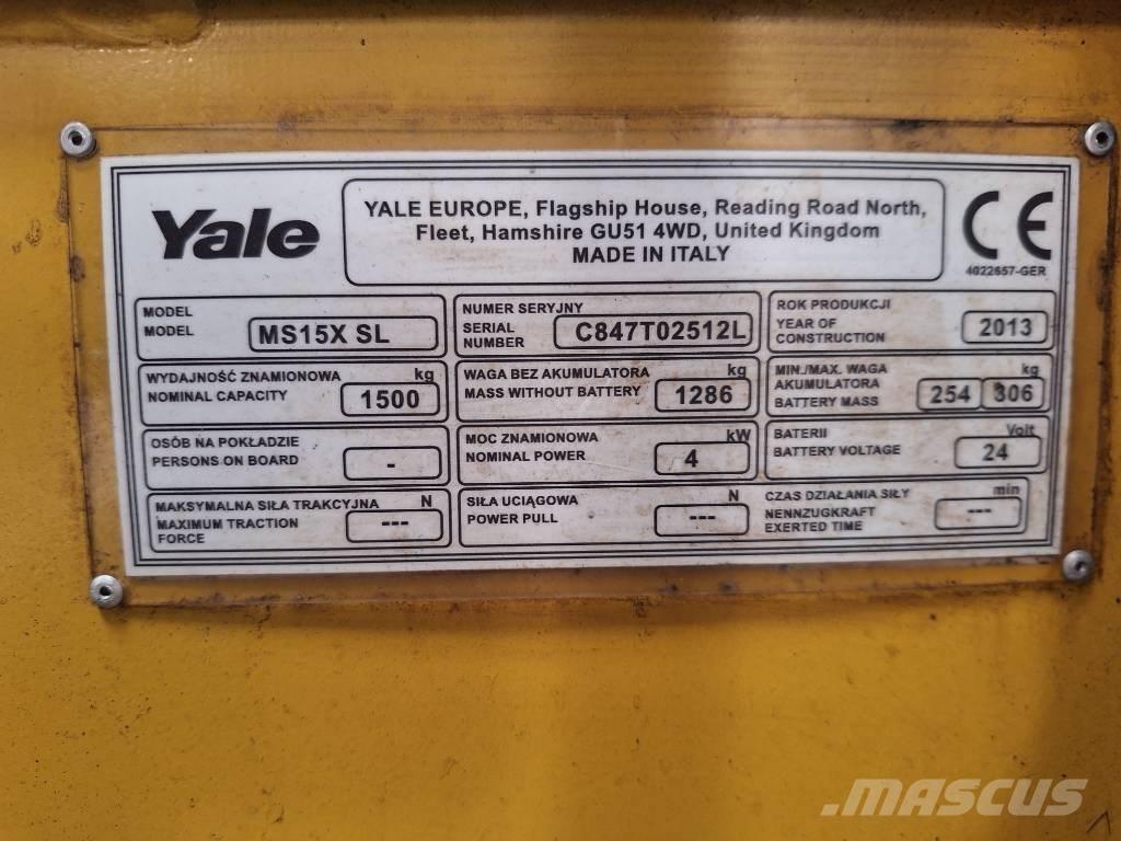 Yale MS 15x IL Viličari - ostalo