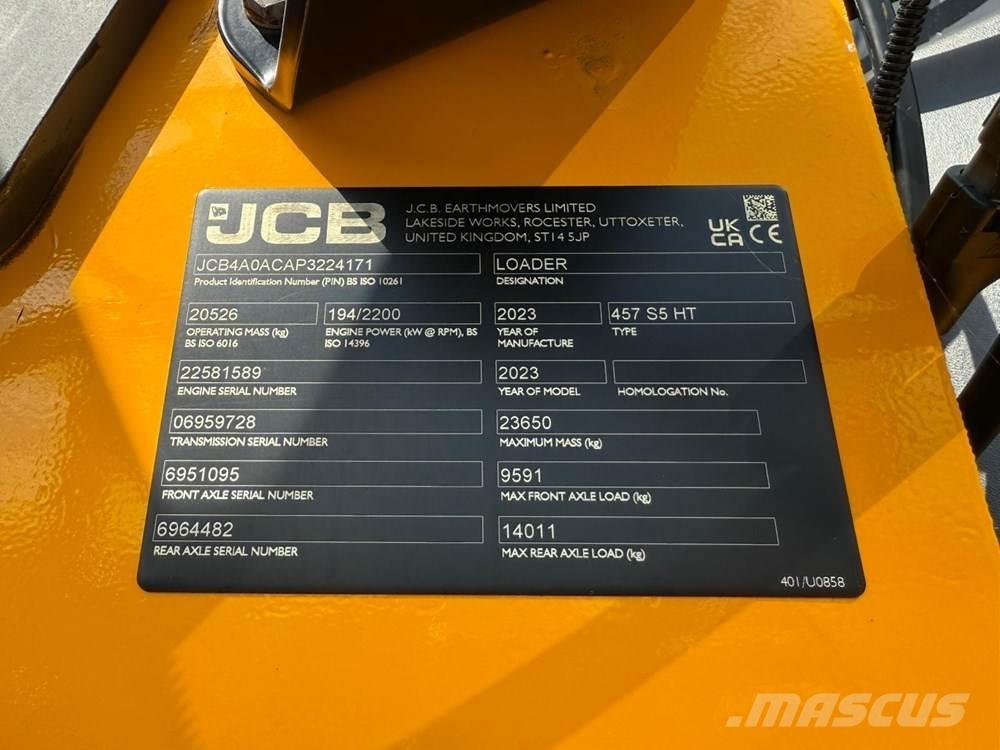 JCB 457 HT Utovarivači na kotačima