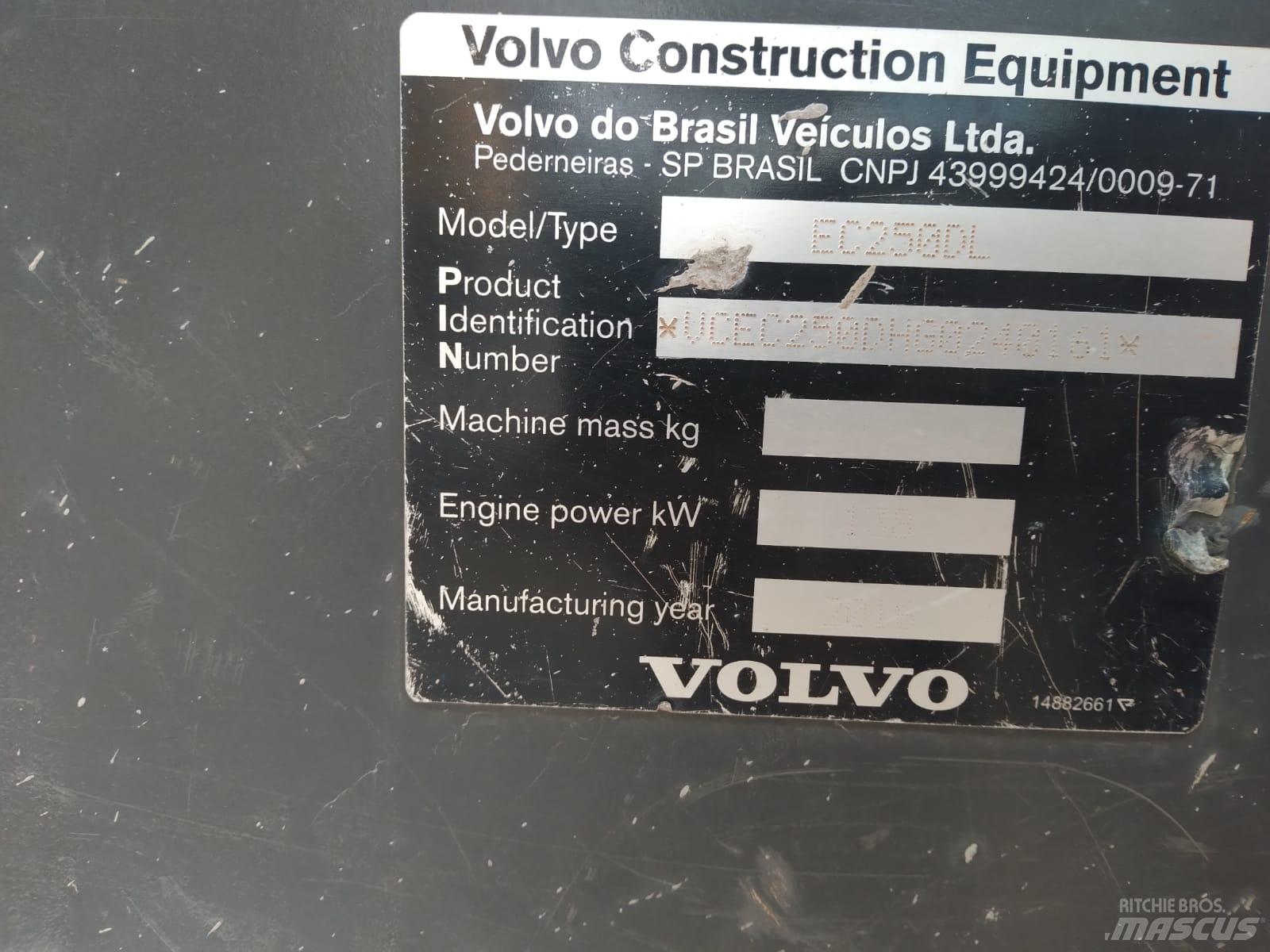 Volvo EC 250 D L Bageri gusjeničari