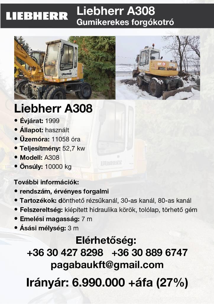 Liebherr A 308 Bageri na kotačima
