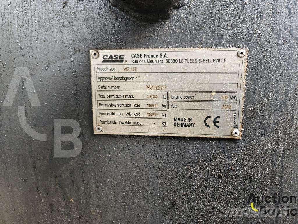 CASE WX 165 Bageri na kotačima