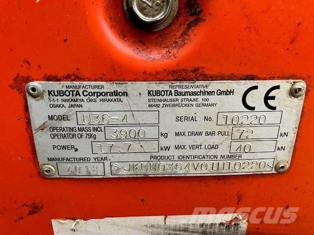 Kubota U36-4 Bageri gusjeničari