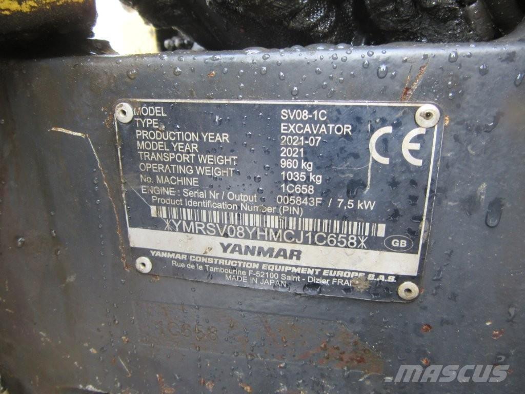 Yanmar SV08 Bageri gusjeničari