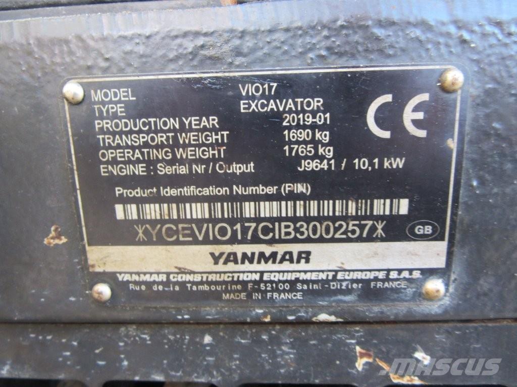 Yanmar ViO17 Bageri gusjeničari