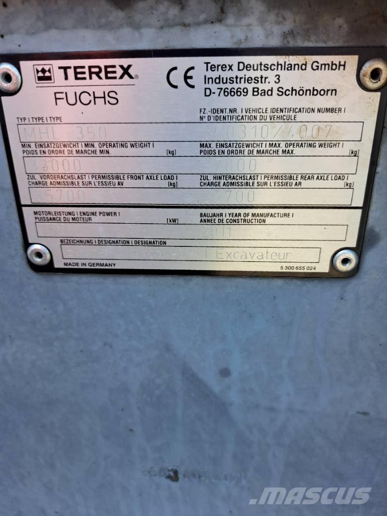 Fuchs MHL350E + Polyp Bageri za manipuliranje materijalom / otpadom