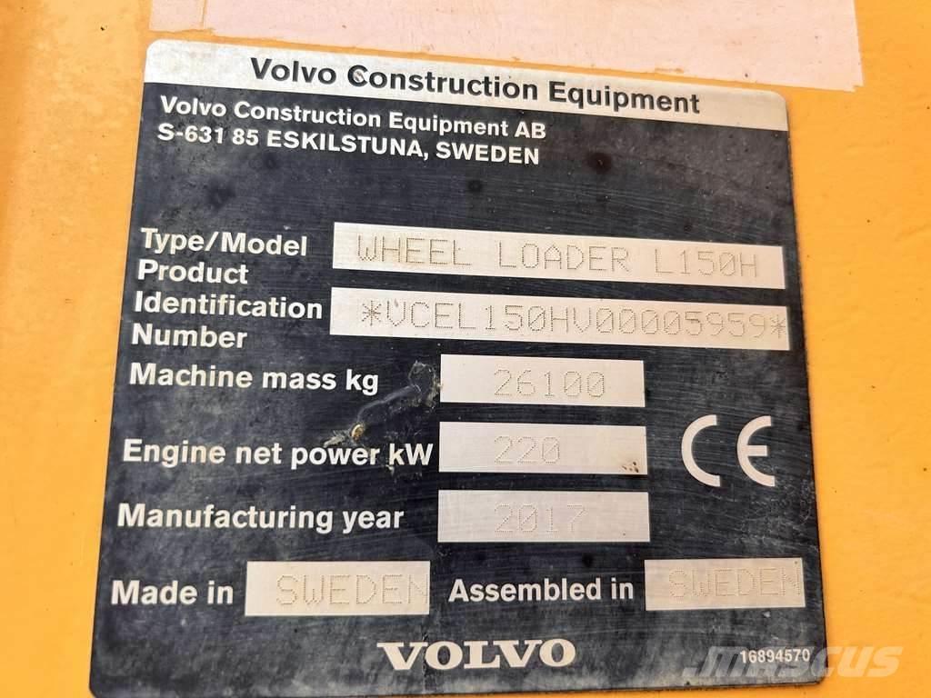 Volvo L150H Utovarivači na kotačima