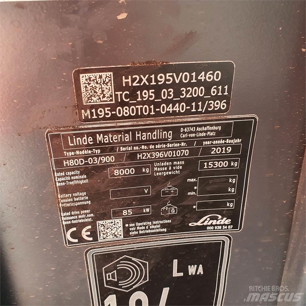 Linde H80D/900 Dizelski viličari