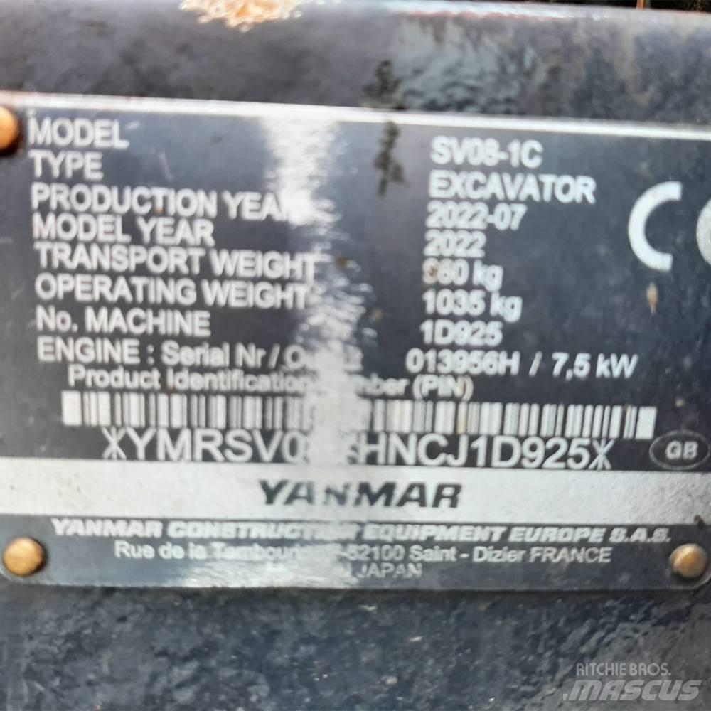 Yanmar SV 08 Mini bageri <7t