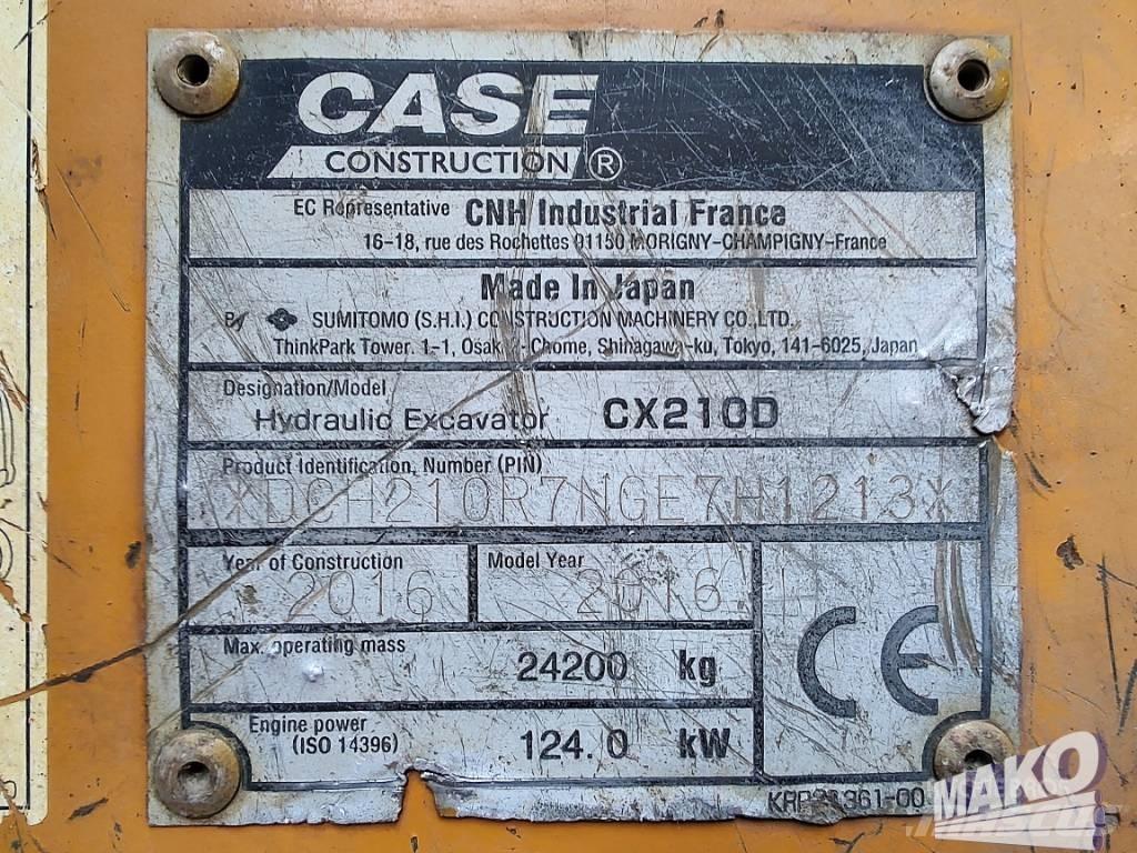 CASE CX 210 D Bageri gusjeničari