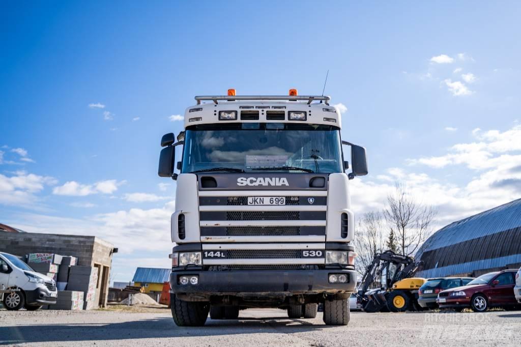 Scania R 144 GB Rol kiper kamioni s kukama za dizanje
