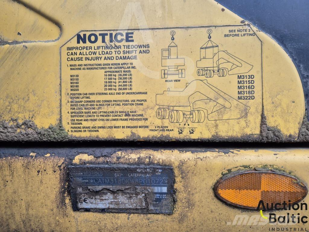 CAT M 318 D Bageri na kotačima