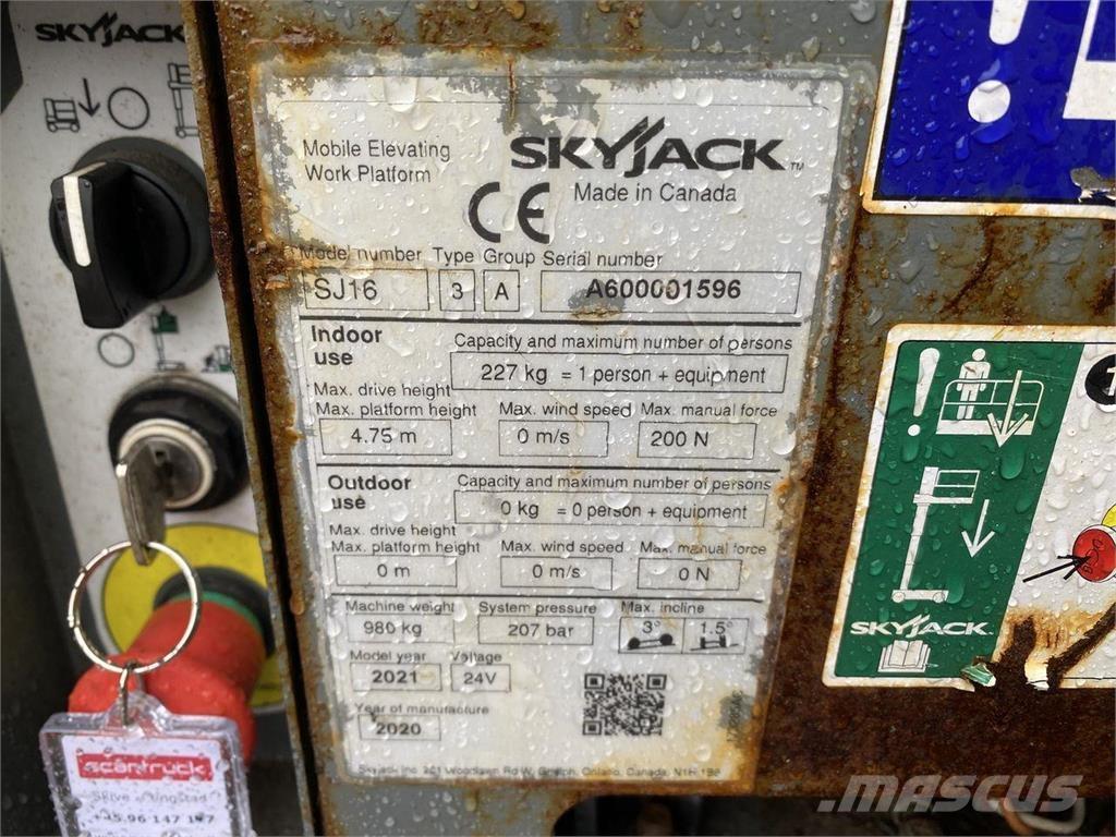 SkyJack SJ16 Vertikalne radne podizne platforme
