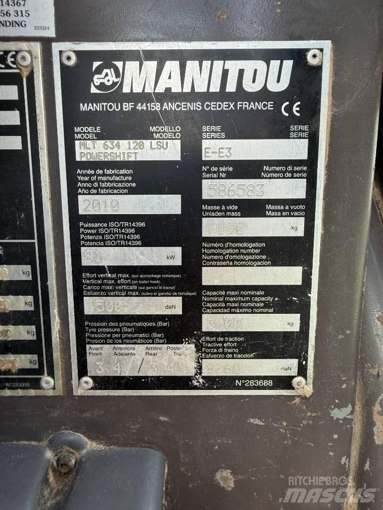 Manitou MLT 634-120 Teleskopski viličari