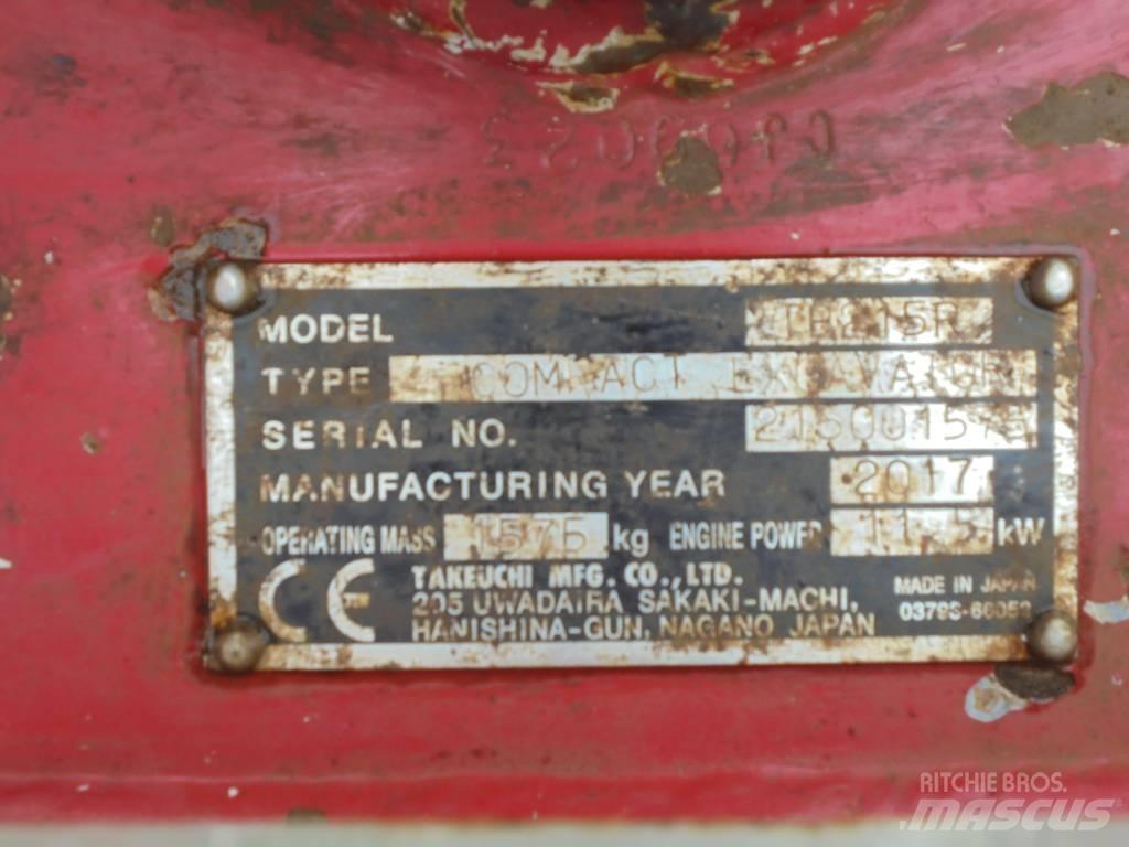 Takeuchi TB215R Mini bageri <7t