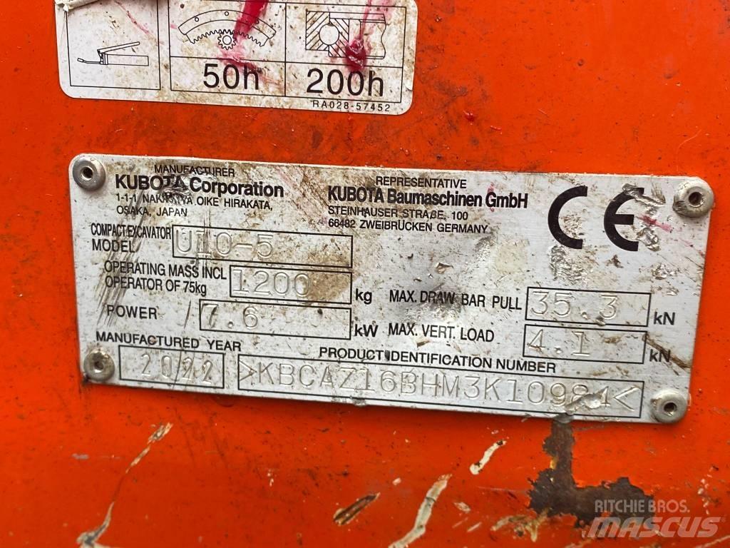 Kubota u10-5 Mini bageri <7t